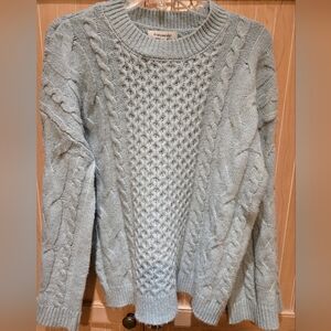 Francesca's Lucia Cable Knit Sweater S NWT